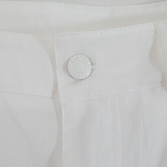 TRETORN pants cropped ankle golf sports slim cuffed sporty athletic white 8 - Picture 6 of 10